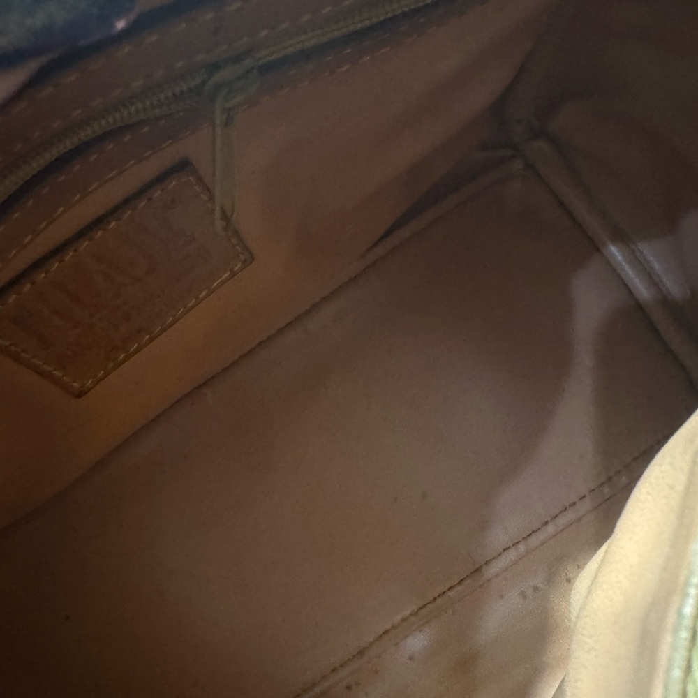 1999 Alviero Martini Tan and Brown Map Print Boston Bag - Picture 9 of 15
